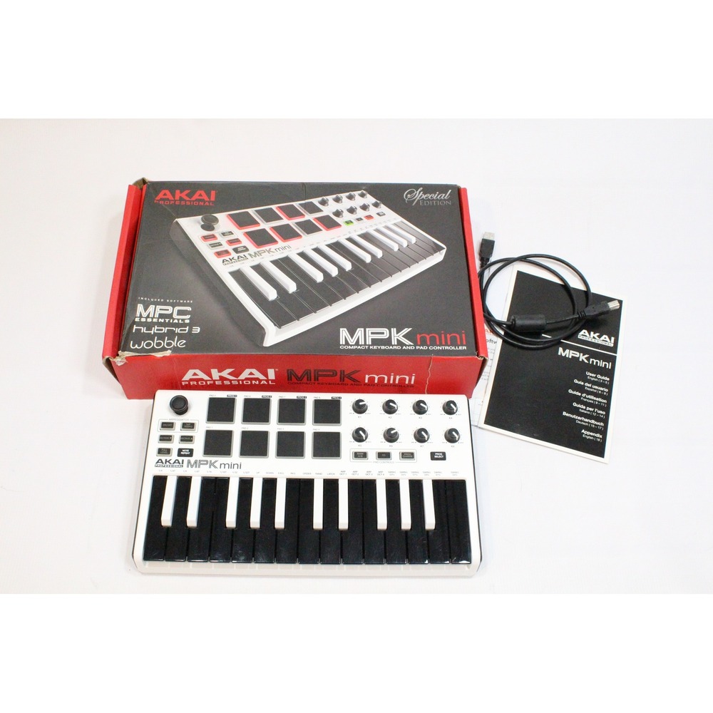 Akai Professional MPK Mini MKII Special Edition White 25-Key USB MIDI Controller